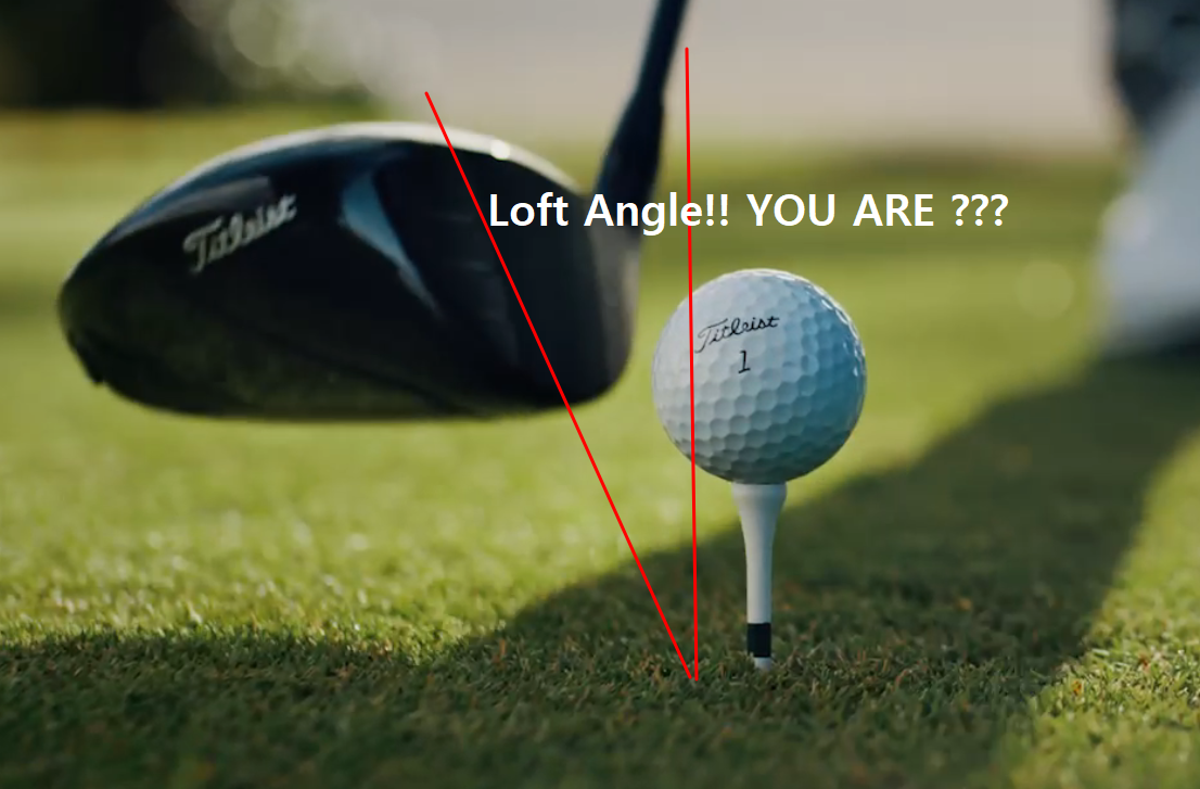 Golf driver loft angle